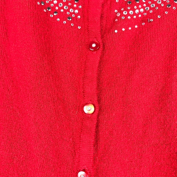Karen Scott Womens Ruffle Front Cardigan Pink Size Xx Large